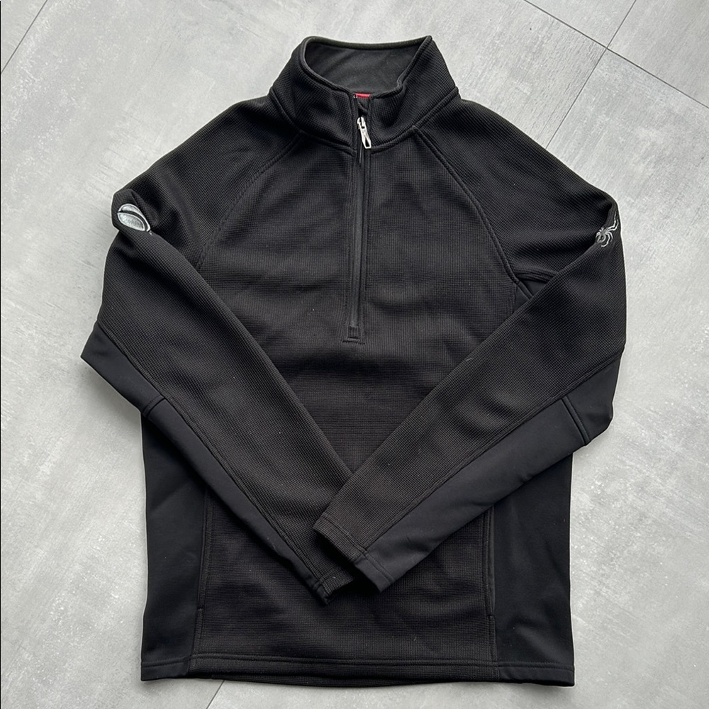 Spyder Black Quarter-Zip Pullover